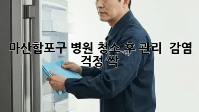 마산합포구 병원 청소 후 관리 ✨ 감염 걱정 싹!